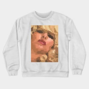 Pixel Art (retro blond girl) Crewneck Sweatshirt